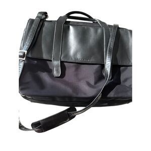 Cole Haan Briefcase Laptop Case Bag Removable Strap Nylon Leather Multi Pockets‎